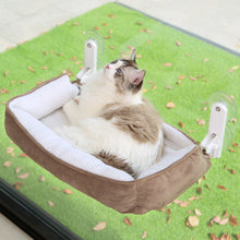 Load image into Gallery viewer, Zakkart Foldable Cat Hammock for Window with Bolster
